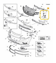 VAUXHALL CORSA E 2015 - 2019 HEADLIGHT BRACKET LEFT PASSENGER SIDE 13399279