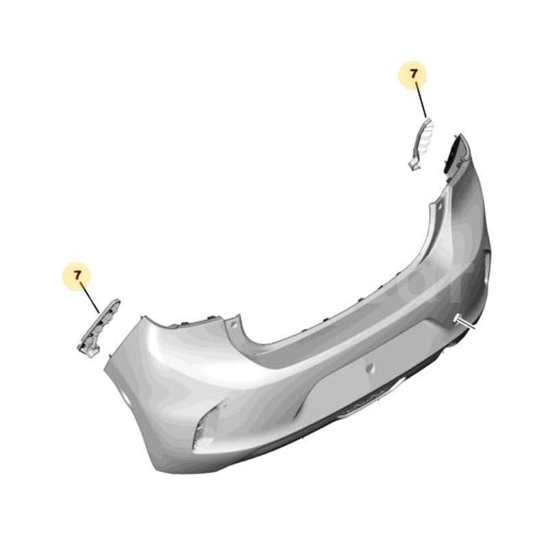 VAUXHALL CORSA F 2020 - 2023 REAR BUMPER BRACKET TO WING DRIVER SIDE RIGHT