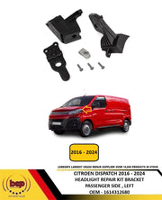 PEUGEOT 5008 2017 - 2021 HEADLIGHT REPAIR BRACKET KIT MOUNT PASSENGER SIDE LEFT