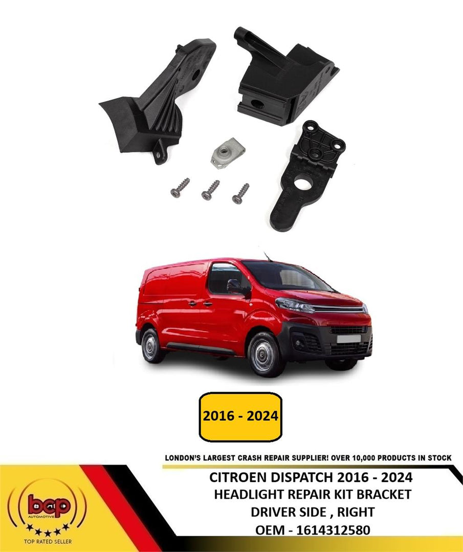 PEUGEOT 5008 2017 - 2021 HEADLIGHT REPAIR BRACKET KIT MOUNT PASSENGER SIDE LEFT