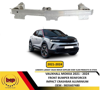 VAUXHALL MOKKA 2021 - 2024 FRONT BUMPER REINFORCEMENT IMPACT CRASH BAR ALUMINIUM