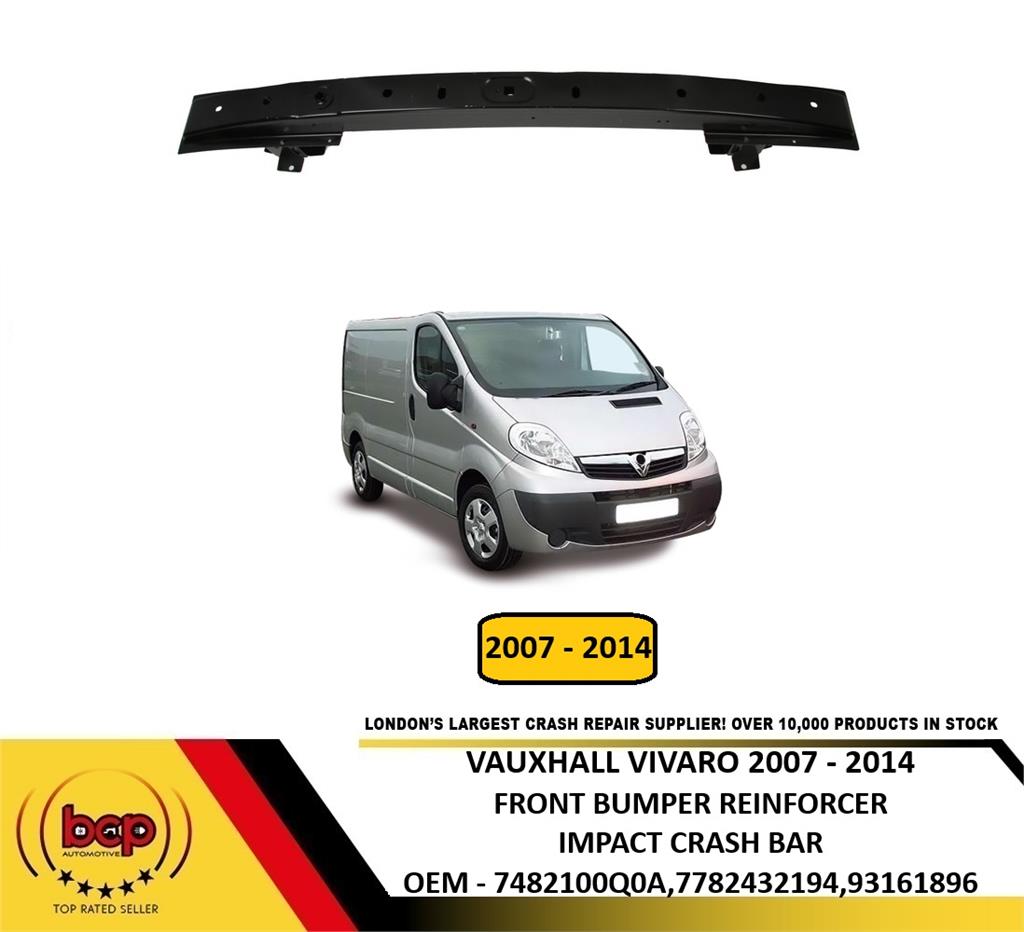VAUXHALL VIVARO TRAFIC 2007 - 2014  FRONT BUMPER REINFORCEMENT BAR CARRIER