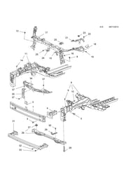 VAUXHALL MOKKA 2012 - 2016 FRONT BUMPER LOWER REINFORCER IMPACT CRASH BAR STEEL