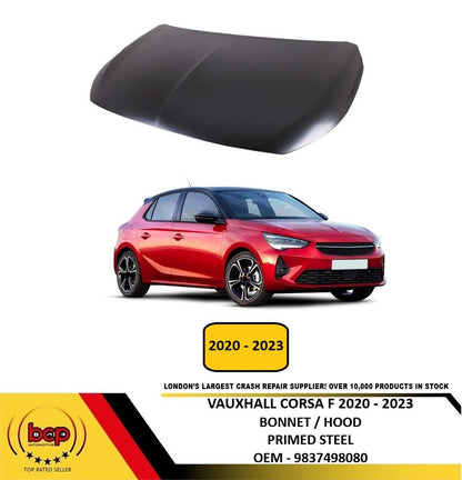 VAUXHALL CORSA F 2020 ONWARDS BONNET STEEL  9837498080