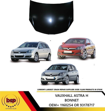 VAUXHALL ASTRA H MK5 2004 - 2012 BONNET 3 DOOR & 5 DOOR INSURANCE APPROVED