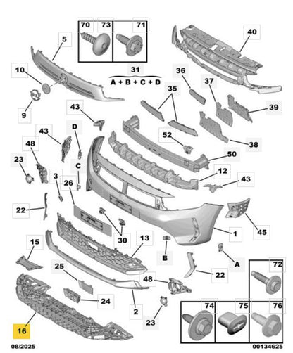 VAUXHALL CORSA 2023 ON FRONT BUMPER UNDERTRAY UNDERCOVER SHIELD GUARD 9850381480