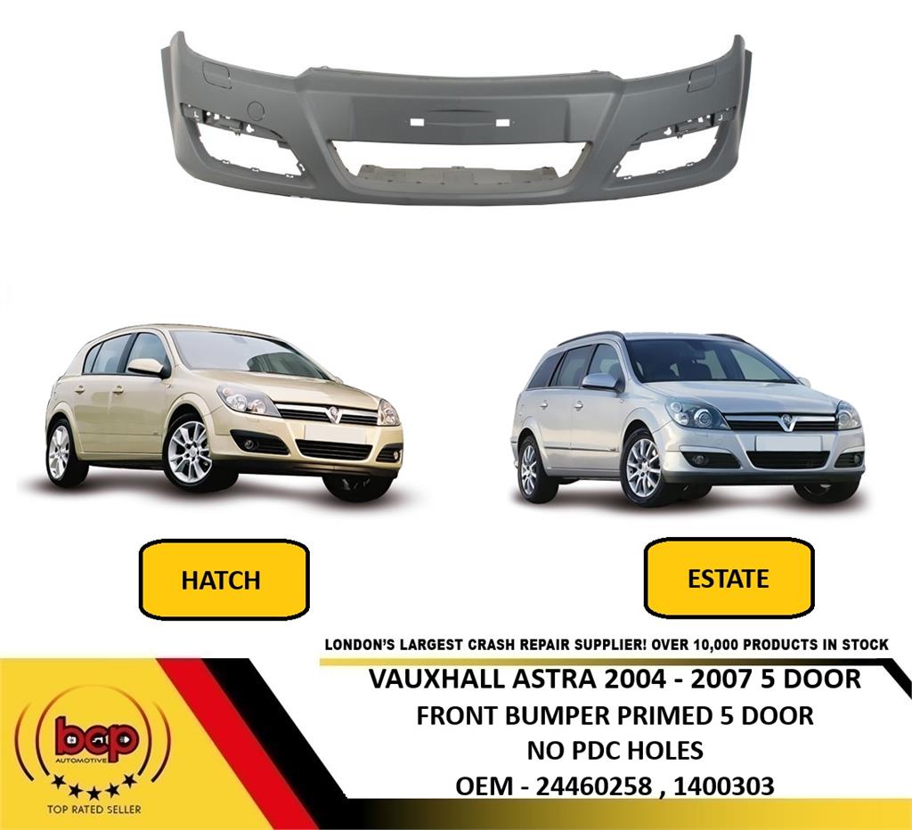 VAUXHALL ASTRA 2004 - 2007 FRONT BUMPER PRIMED 5 DOOR ONLY OEM QUALITY NEW