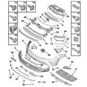VAUXHALL MOKKA 2021 – 2024 FRONT BUMPER UPPER SECTION PRIMED NO PDC HOLES NEW