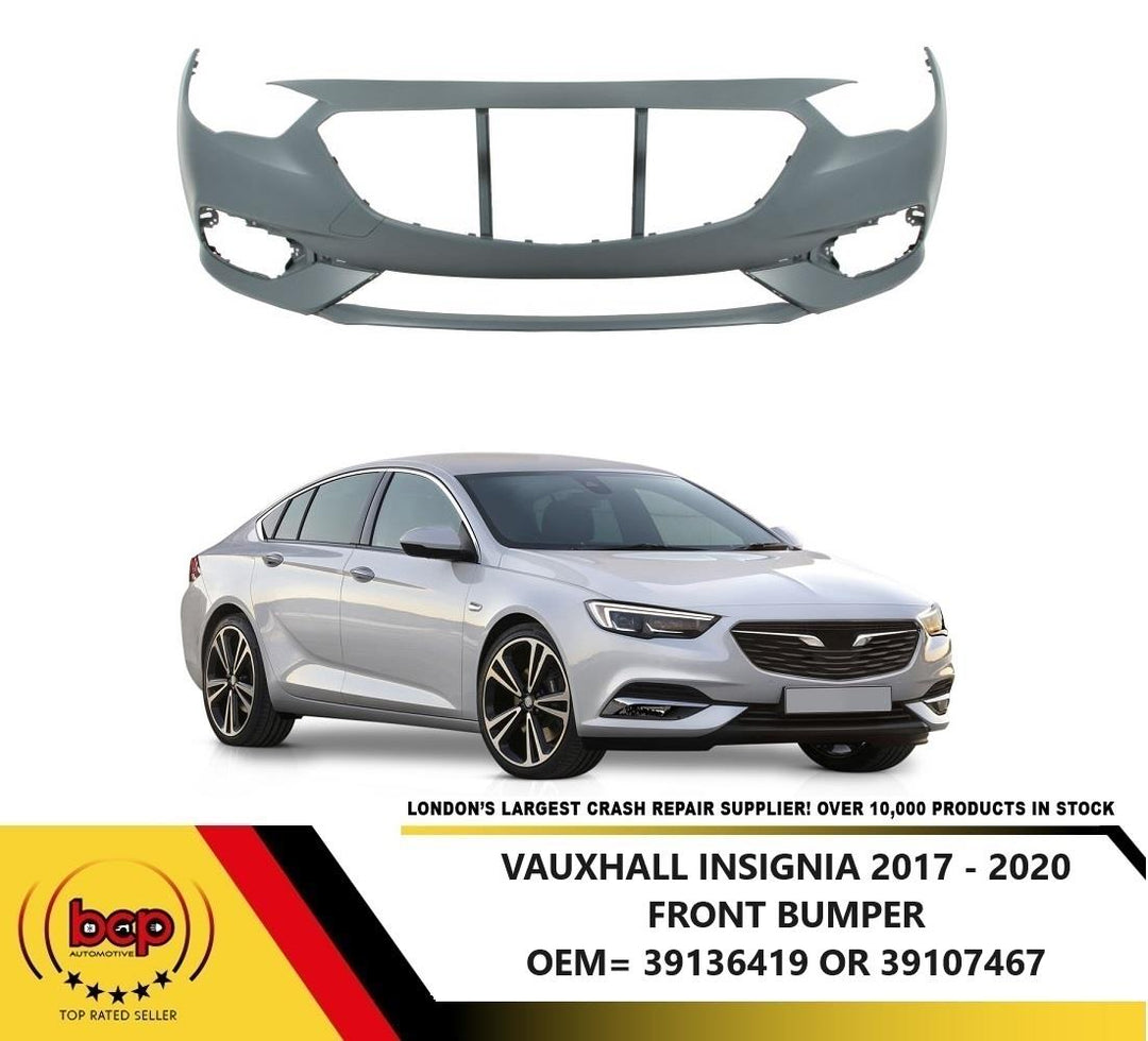 VAUXHALL INSIGNIA 2017 – 2020 FRONT BUMPER NO PARKING SENSORS OEM QUALITY