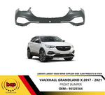 Load image into Gallery viewer, VAUXHALL GRANDLAND X 2017 - 2022 FRONT BUMPER PRIMED NO SENSOR HOLES
