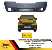 VAUXHALL VIVARO 2007 - 2014 FRONT BUMPER TEXTURE WITH FOG HOLES BRAND NEW