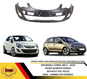 VAUXHALL CORSA D FRONT BUMPER 2011 - 2015 FRONT BUMPER PRIMED INSURANCE APPROVED