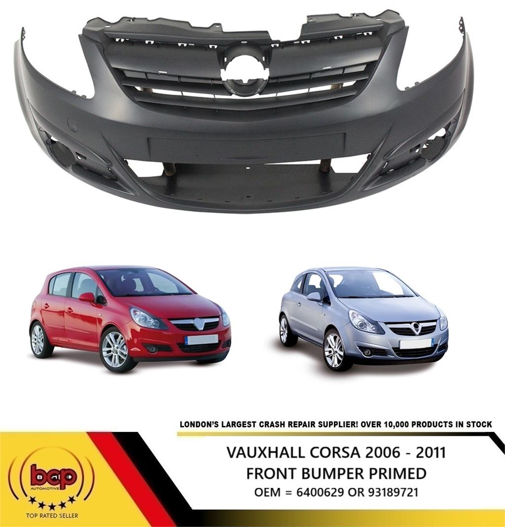 VAUXHALL CORSA D 2006 - 2010 FRONT BUMPER PRIMED NEW OEM QUALITY MAKE IN EU