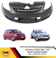 VAUXHALL CORSA D 2006 - 2010 FRONT BUMPER PRIMED NEW OEM QUALITY MAKE IN EU