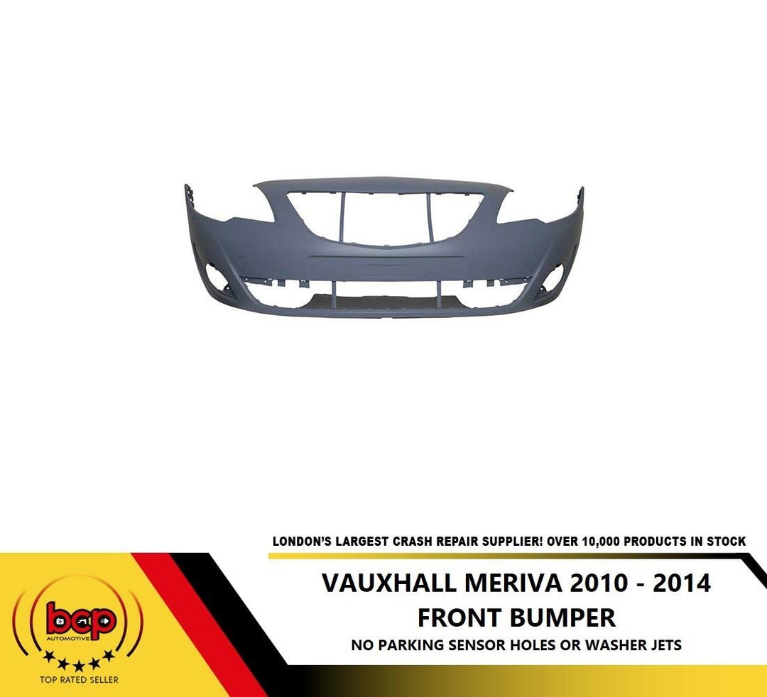 VAUXHALL MERIVA 2010 - 2014 FRONT BUMPER TRIM COVER NO PARKING SENSORS 93168449
