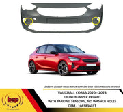 VAUXHALL CORSA F 2020 - 2023 FRONT BUMPER PRIMED WITH PARKING SENSORS 166383601T