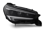 VAUXHALL CORSA F 2019 - 2023 FRONT HEADLIGHT FULL LED DRIVER SIDE RIGHT BLACK