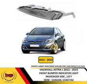 VAUXHALL ASTRA J 2012 – 2015 FRONT BUMPER INDICATOR LIGHT CLEAR PASSENGER LEFT