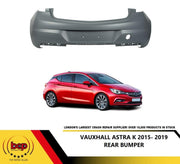 VAUXHALL ASTRA K REAR BUMPER PRIMED NEW NO PARKING SENSOR HOLES 2015 - 2019
