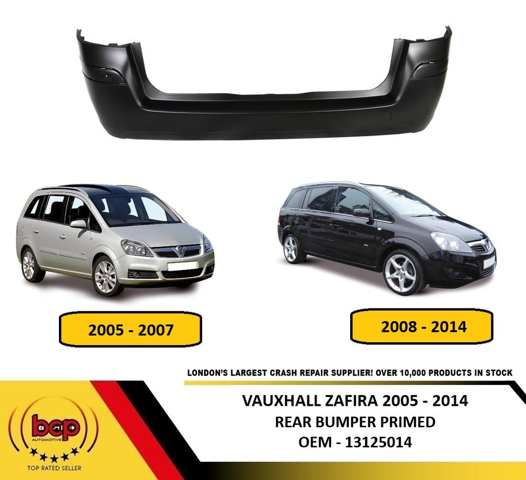 VAUXHALL ZAFIRA B 2005 - 2014 REAR BUMPER PRIMED BRAND NEW