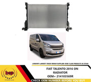 FIAT TALENTO 2016 ON RADIATOR 1.6 DIESEL ENGINE WATER COOLING RADIATOR