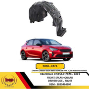 VAUXHALL CORSA F 2020 – 2023 FRONT SPLASHGUARD INNER WHEEL ARCH DRIVERS SIDE