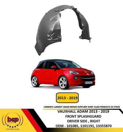 VAUXHALL ADAM 2013 - 2019 FRONT SPLASHGUARD WHEEL HOUSE LINER DRIVER SIDE RIGHT