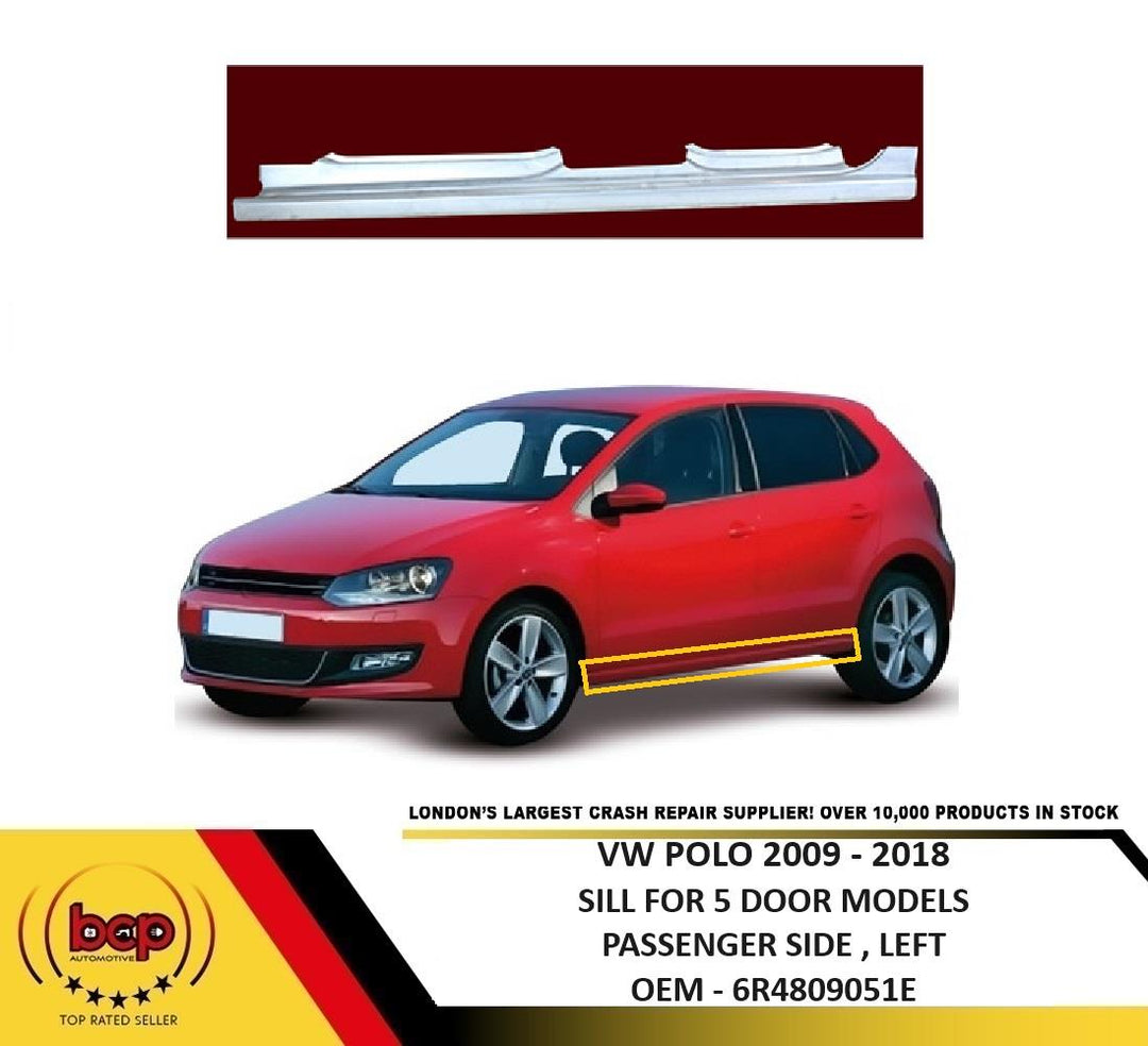 VOLKSWAGEN POLO 6R 2009 – 2017 FULL SILL 5 DOOR RUST REPAIR PASSENGER SIDE LEFT