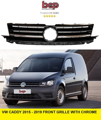 VW CADDY 2015 - 2021 GRILLE FRONT BUMPER MAIN RADIATOR WITH CHROME 2K5853651A