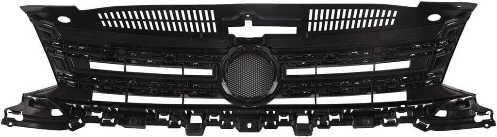 VW TIGUAN 2011 - 2016 FRONT UPPER RADIATOR GRILLE WITH CHROME MOULDINGS NEW