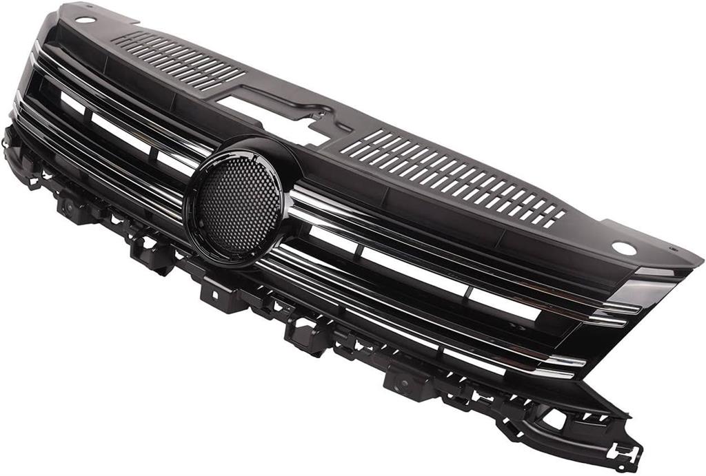 VW TIGUAN 2011 - 2016 FRONT UPPER RADIATOR GRILLE WITH CHROME MOULDINGS NEW