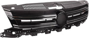 VW TIGUAN 2011 - 2016 FRONT UPPER RADIATOR GRILLE WITH CHROME MOULDINGS NEW