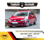 Load image into Gallery viewer, VW GOLF MK 7.5 2017 - 2020 FRONT GRILLE GTI MODELS NO BADGE RED + CHROME
