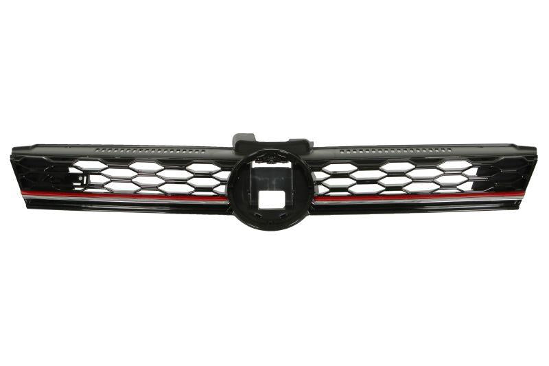 VW GOLF MK 7.5 2017 - 2020 FRONT GRILLE GTI MODELS NO BADGE RED + CHROME