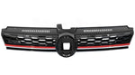 Load image into Gallery viewer, VW GOLF MK7.5 GTI GTD 2017 -2020 FRONT RADIATOR GRILLE WITH RED AND CHROME TRIMS