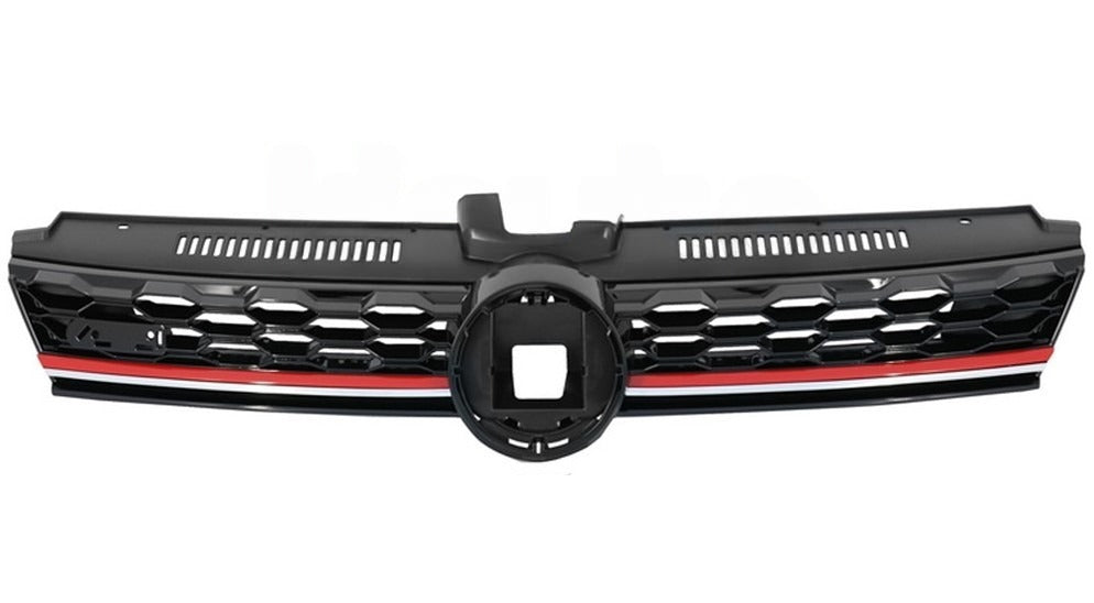VW GOLF MK7.5 GTI GTD 2017 -2020 FRONT RADIATOR GRILLE WITH RED AND CHROME TRIMS