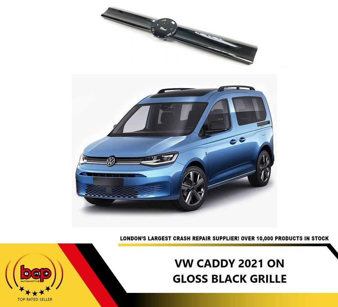 VW CADDY 2021 ON GRILLE RADIATOR BADGE HOLDER GLOSS BLACK 2K7853651041