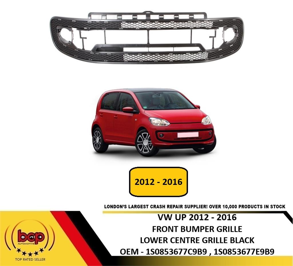 VOLKSWAGEN UP 2012 – 2016 FRONT BUMPER LOWER CENTRE GRILLE NEW