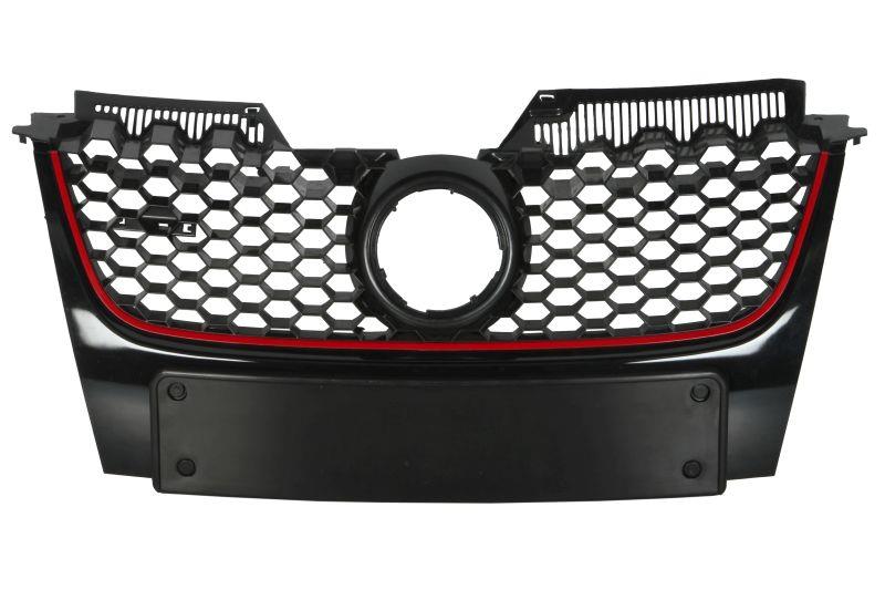 VW GOLF MK5 2004 – 2008 FRONT GRILLE GTI MODELS WITH RED TRIM NO BADGE