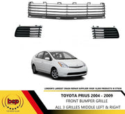 TOYOTA PRIUS 2004 – 2009 FRONT BUMPER CENTRE LOWER GRILLE SET LEFT & RIGHT