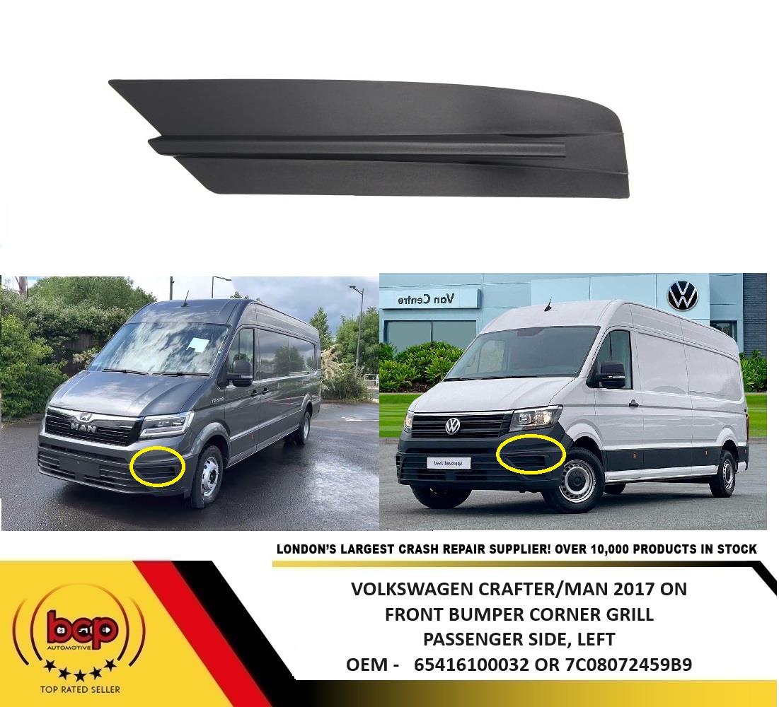 MAN TGE 2017 ON FRONT GRILLE COVER MOUDLING INSERT TRIM MOULDING LEFT SIDE