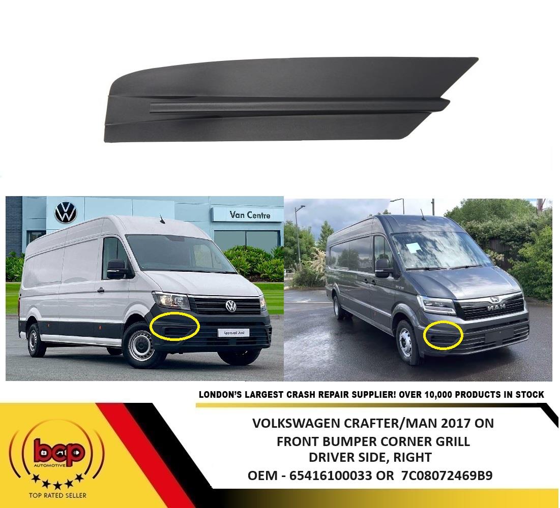 MAN TGE 2017 ON  FRONT GRILLE COVER MOUDLING INSERT TRIM RIGHT DRIVERS SIDE