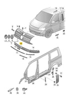 Load image into Gallery viewer, VW TRANSPORTER T6 2015 – 2020 FRONT BUMPER LOWER GRILLE RADAR HOLE TO TAKE CHROME