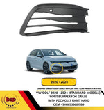 Load image into Gallery viewer, VW GOLF 2020 - 2024 FRONT BUMPER FOG GRILLE WITH PDC HOLES DRIVER SIDE RIGHT
