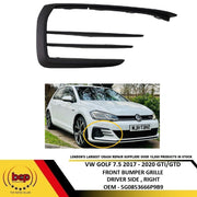 VW GOLF 7.5 2017 – 2020 GTI GTD FRONT BUMPER GRILLE DRIVER SIDE RIGHT NEW