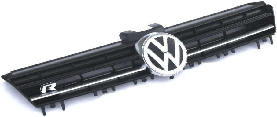 VW GOLF R MK7.5 2017-2020 FRONT RADIATOR GRILLE WITH BADGE AND CHROME R LINE