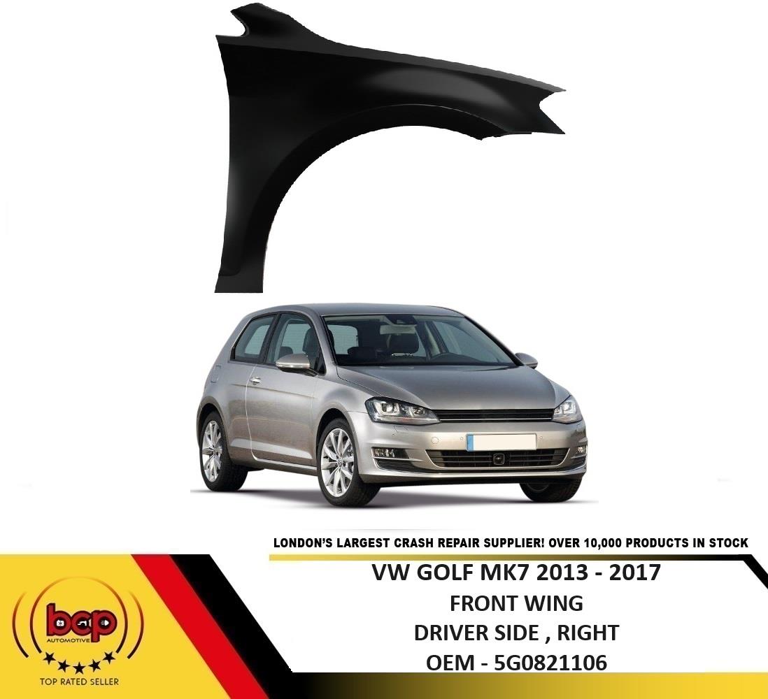 VW GOLF MK7 2013 - 2017 FRONT WING RIGHT DRIVERS SIDE PRIMED NEW