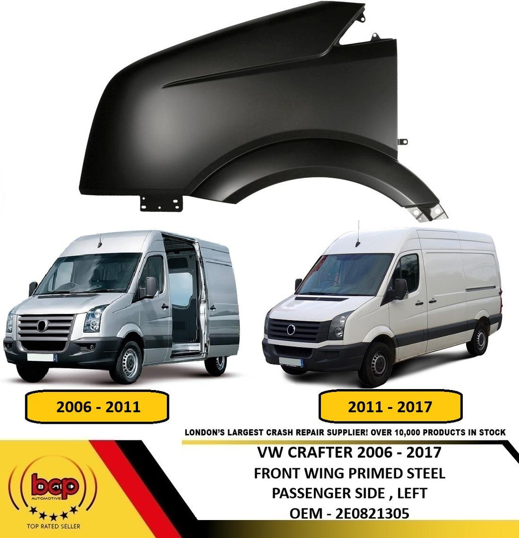 VW CRAFTER 2006 -2016 FRONT WING LEFT PASSENGERS SIDE NEW PRIMED OEM QUALITY