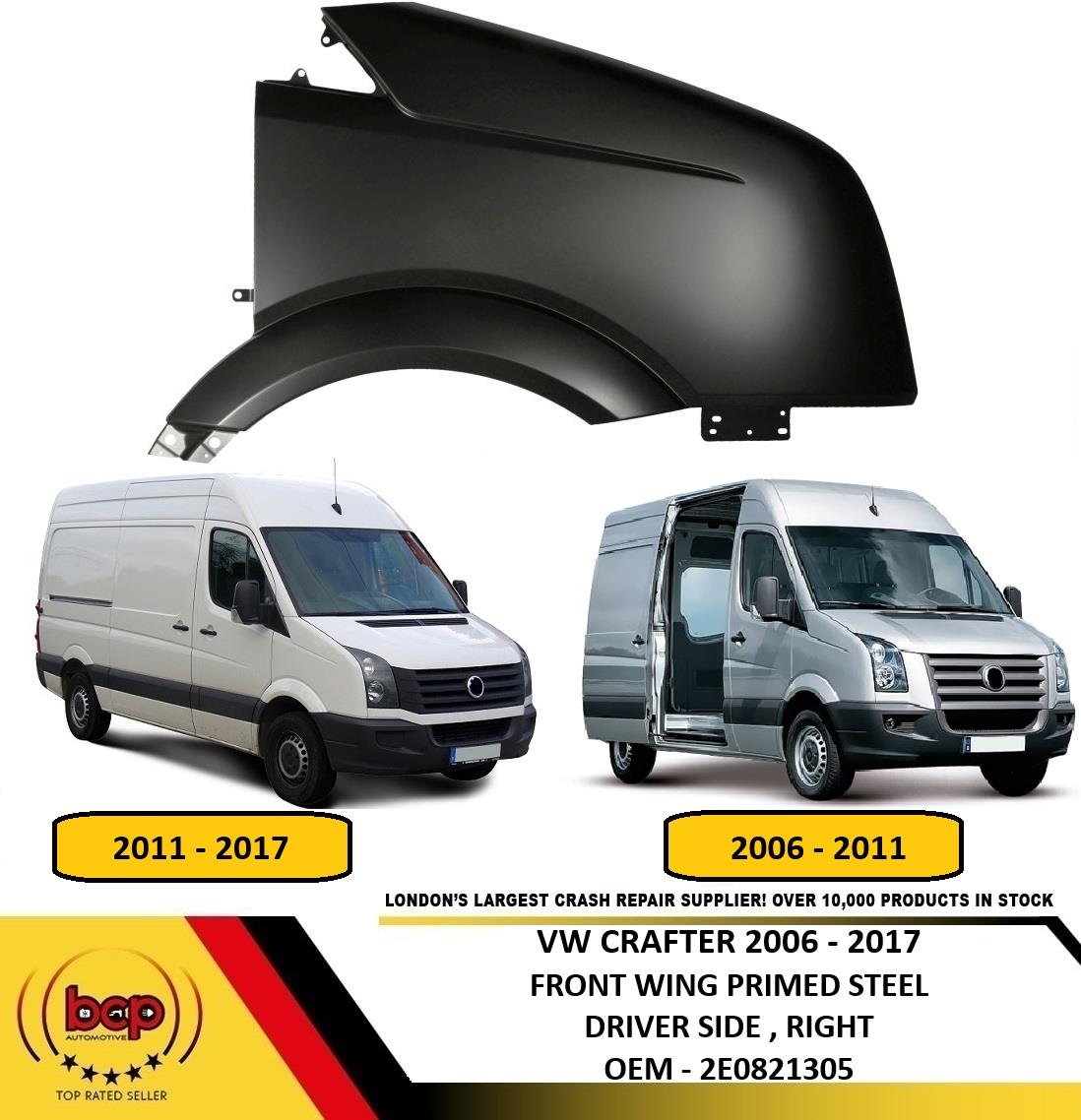 VW CRAFTER 2006 -2016 FRONT WING RIGHT DRIVERS SIDE NEW PRIMED OEM QUALITY