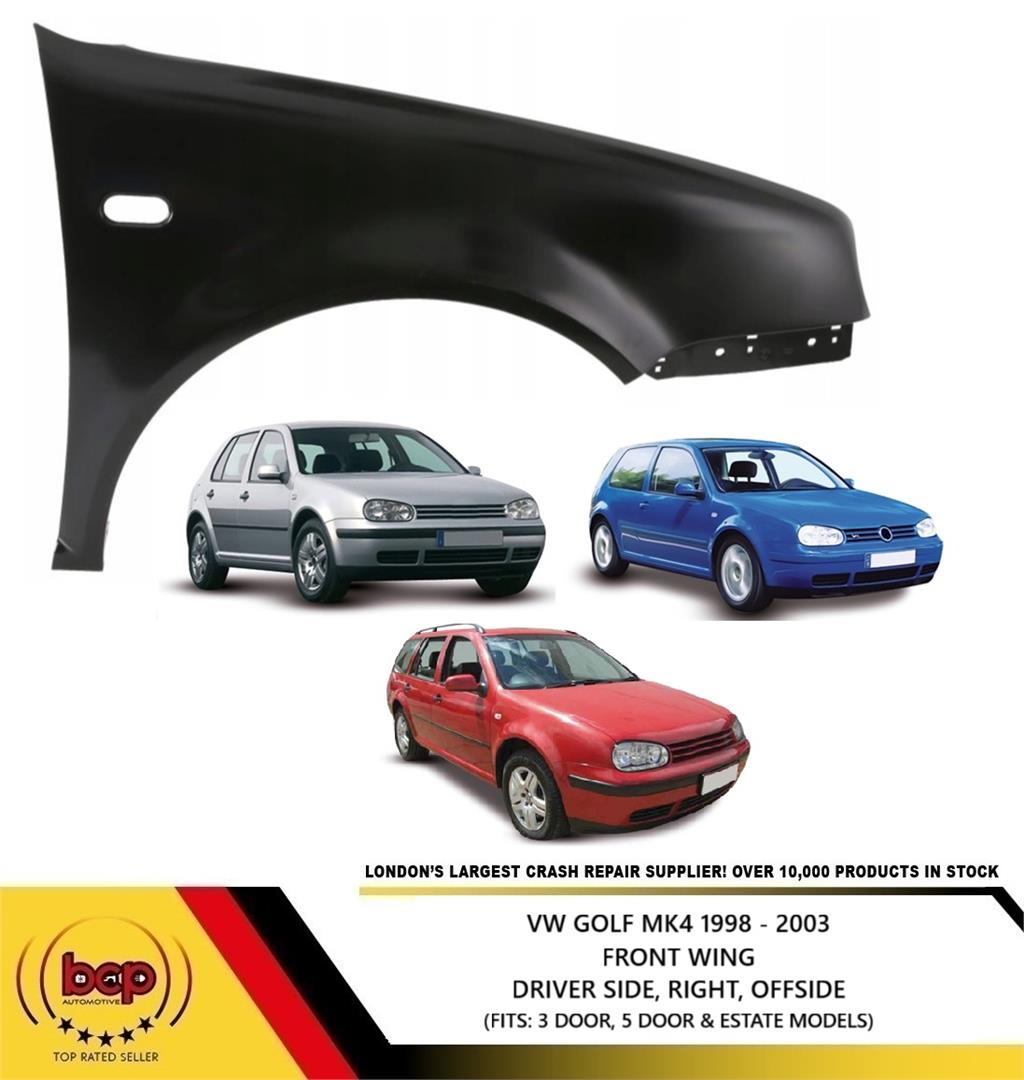 VW GOLF MK4 1998 - 2003 FRONT WING DRIVER SIDE RIGHT OFFSIDE